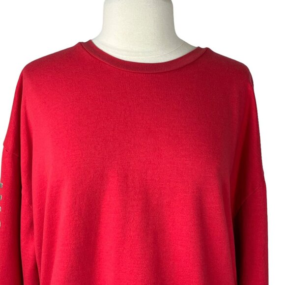 Victoria Sport Pull Over Sweatshirt Womens XL Red Activewear Workout - Picture 3 of 8
